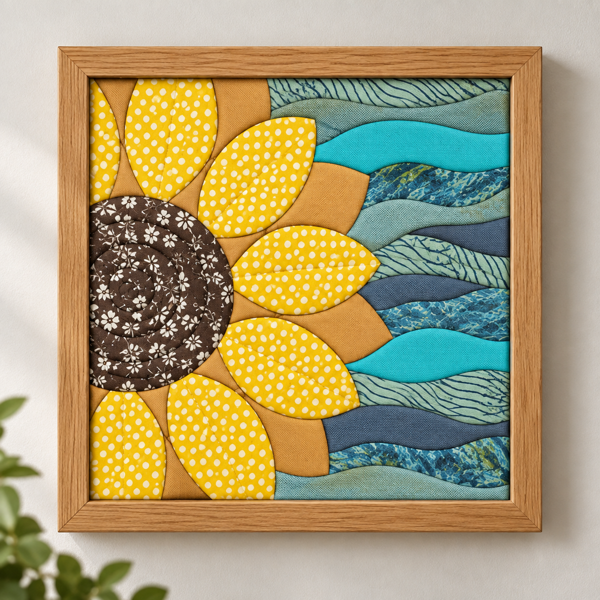 Kinusaiga Craft Kit: Sunflower, 8" × 8"