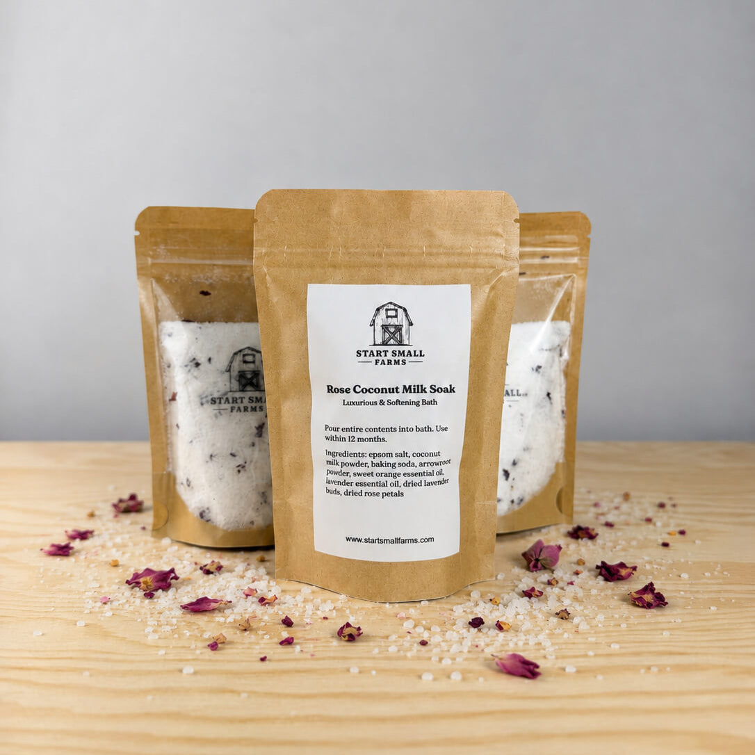 Rose Coconut Milk Soak