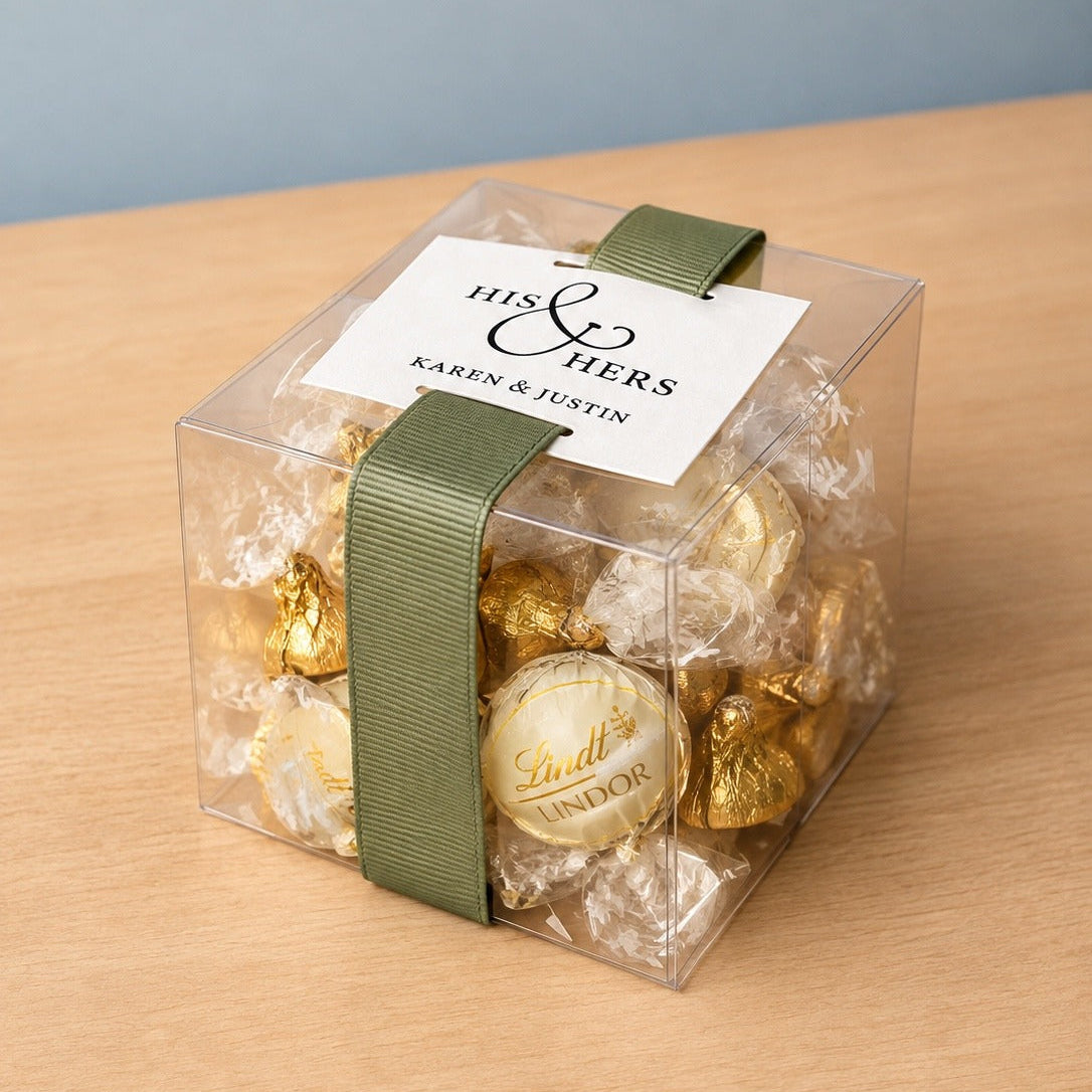 Custom Treat Favor in a clear box