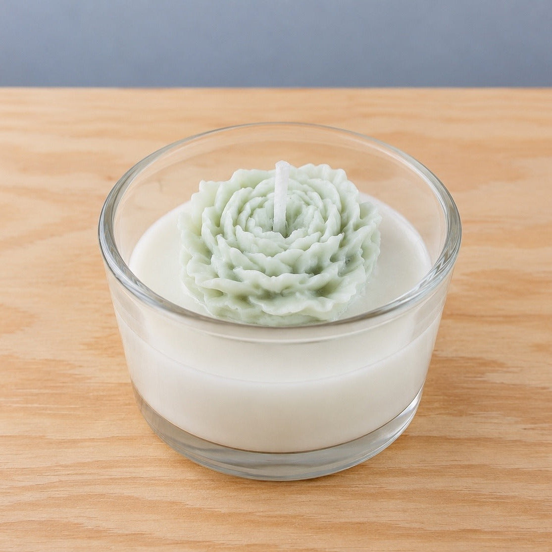 Custom Candle Favor, small peony