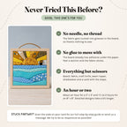 Never tried this before? No needle or thread, no glue, everything but scissors in the box, and about an hour for a 5 inch kit or 1½ to 2 hours for an 8 inch kit.